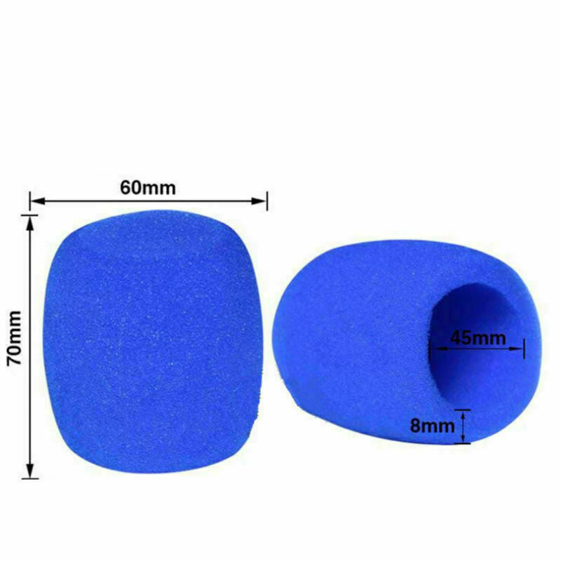 10pcs Sponge Foam Covers Windscreen Windshield for Handheld Microphone Random