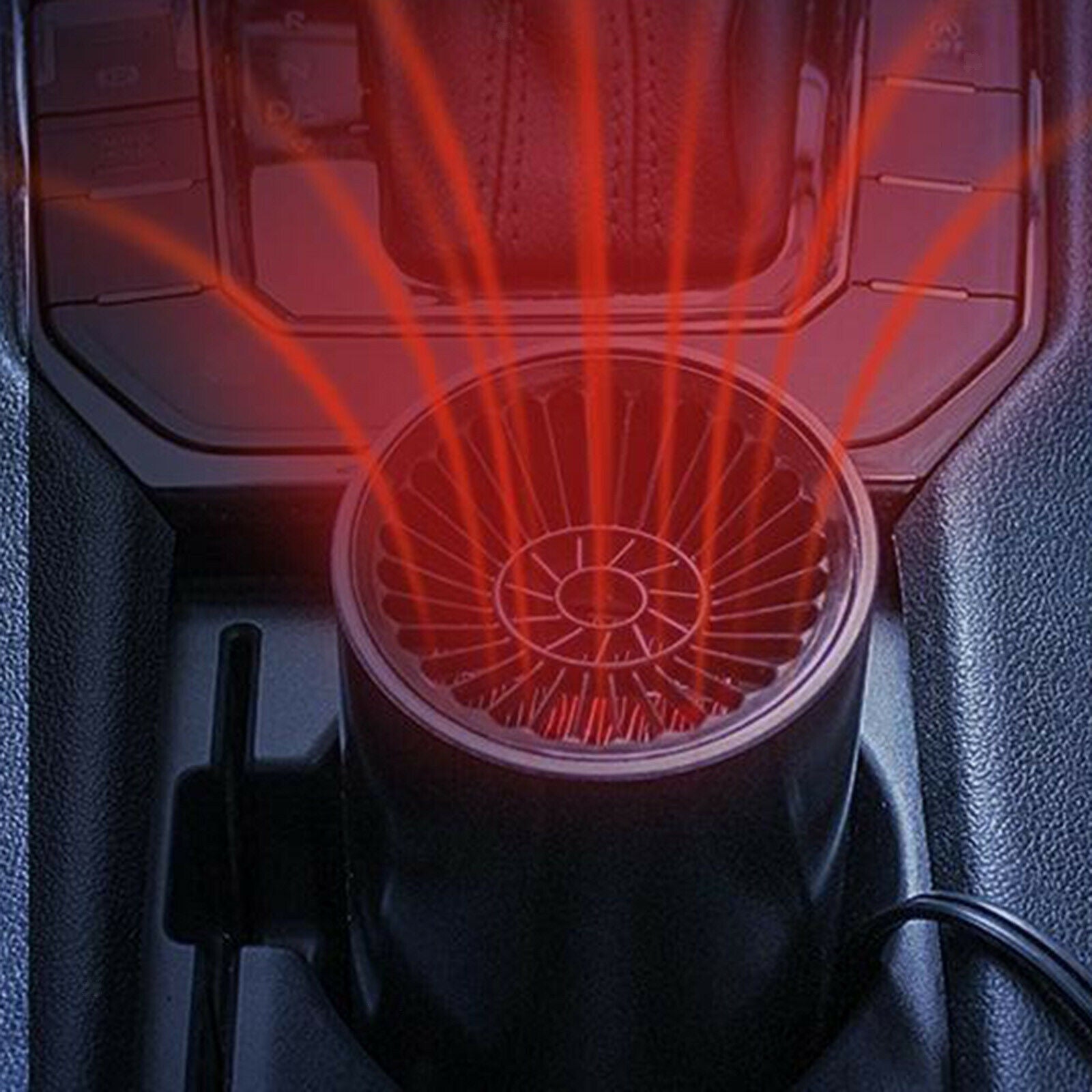Car Heater 12V Defroster Defogger Plug in  Lighter with Suction Holder