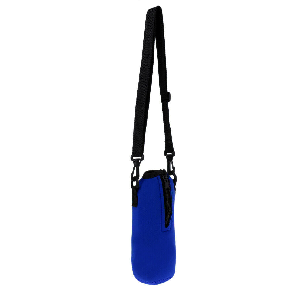 2X Sports Water Bottle Holder Water Bottle Sleeve with Adjustable Straps Blue