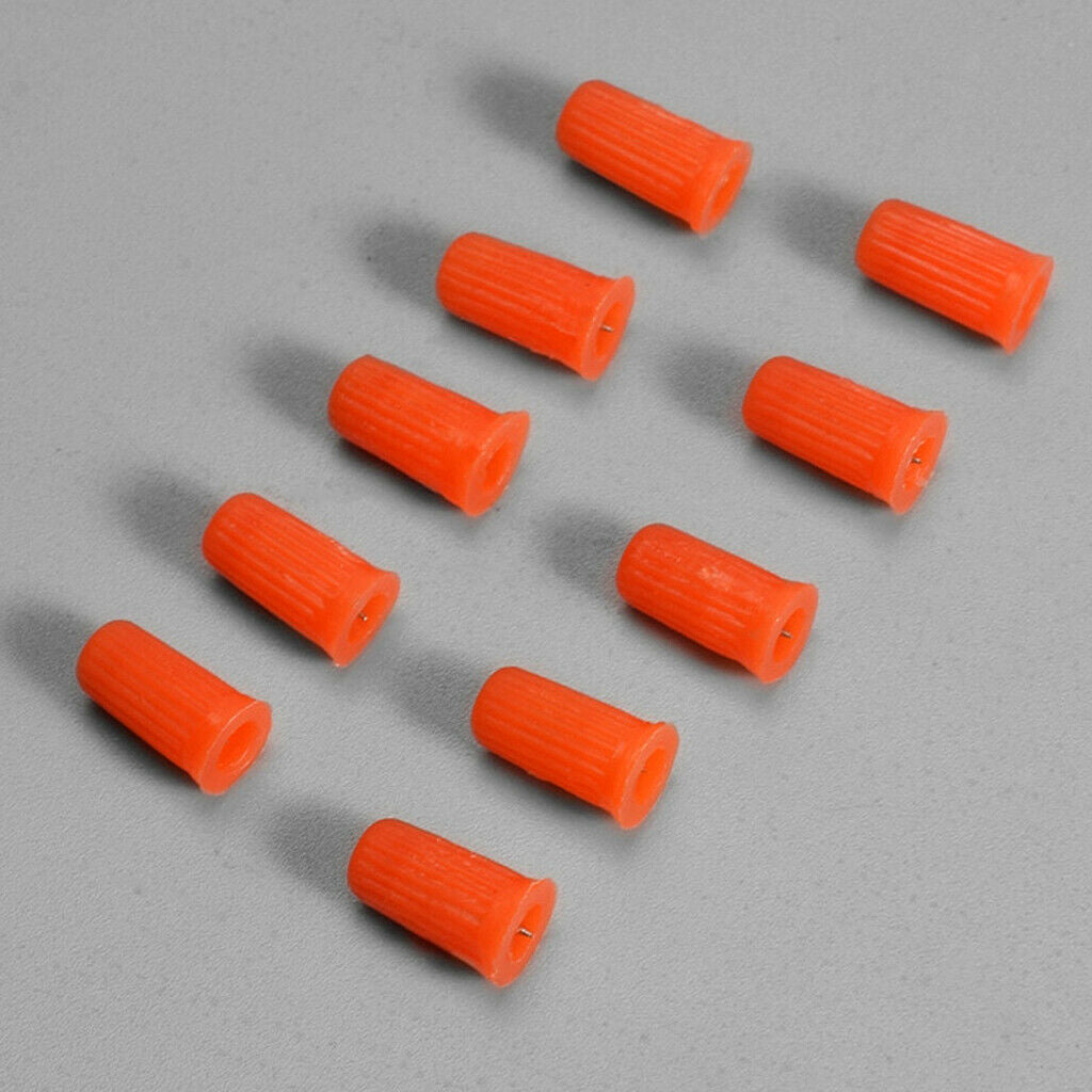 10pcs Eyelash Caps, Glue Bottle Locking Needle, Red Eyelash Extension Tool, Fits
