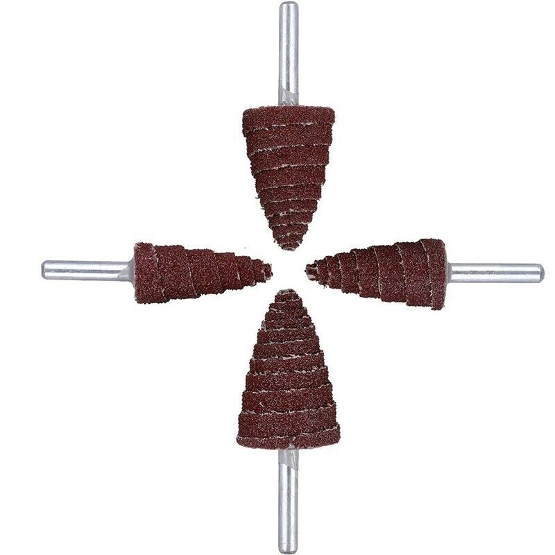 40 Pcs 1/4Inch Abrasive Flap Wheel Sander Set 80 Grit Aluminum Oxide Flap WhT7O2