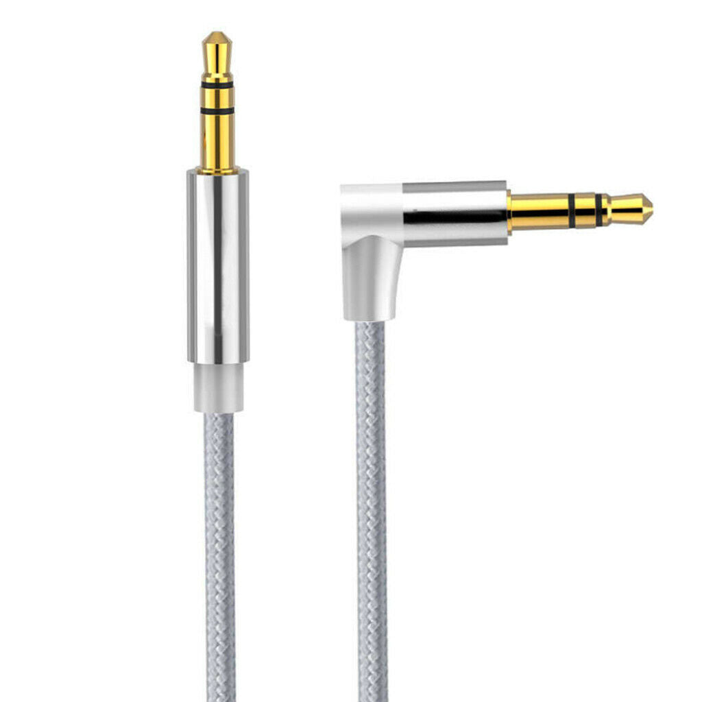 3.5mm Audio Cable Nylon Braided Male to Male Aux Cord 50cm