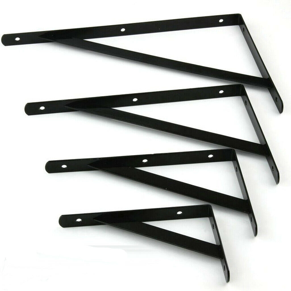 3 Sets Wall Mounted Shelf Bracket DIY Plank Rack Support Holder 20cmx12cm