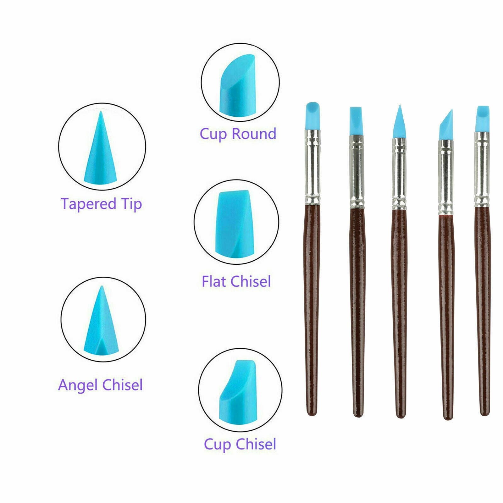 25Pcs Ceramic Tools Kit Set Clay Sculpting Carving Modeling Combination Tool Set