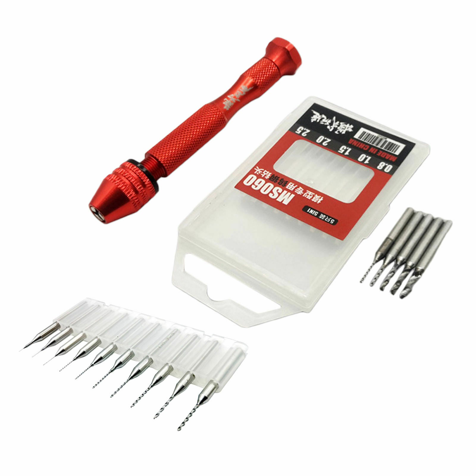 Precision Hand Drill Set Twist for Gundam Hobby Tool Carving Manual Work
