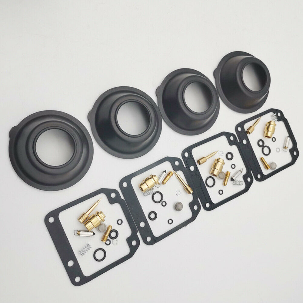 4x Carburetor Rebuild kit w/ Diaphragm Vacuum for YAMAHA XJ550 XJ 550 1981-1983