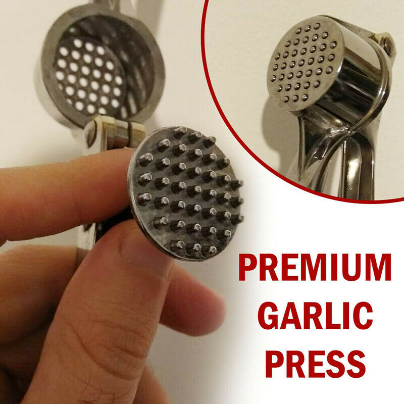 Garlic Press Crusher Mincer Chopper Peeler Squeeze Cutter Stainless Steel.l8