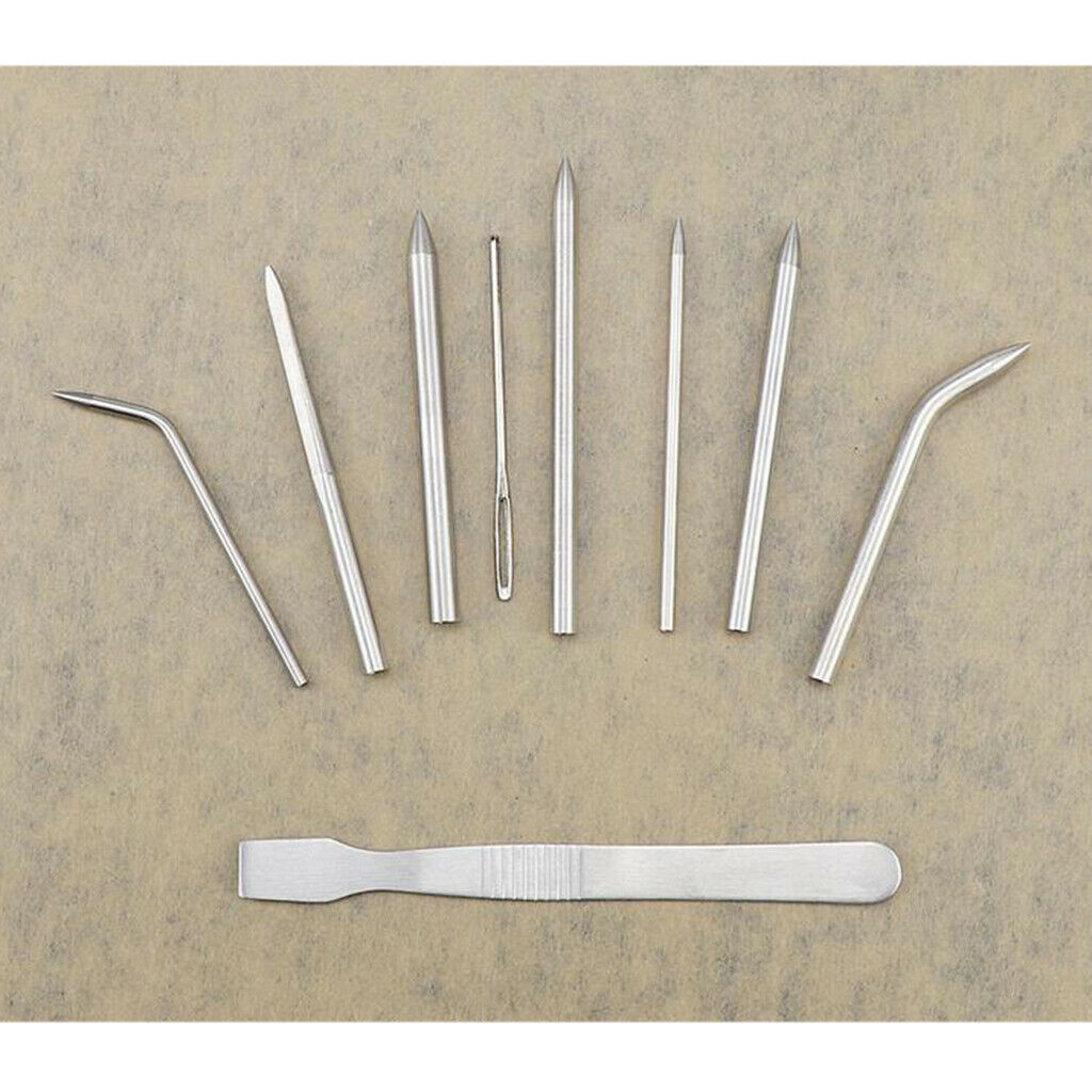 9x Paracord Stitching Set Durable Paracord Lacing Needle for Laces Weaving