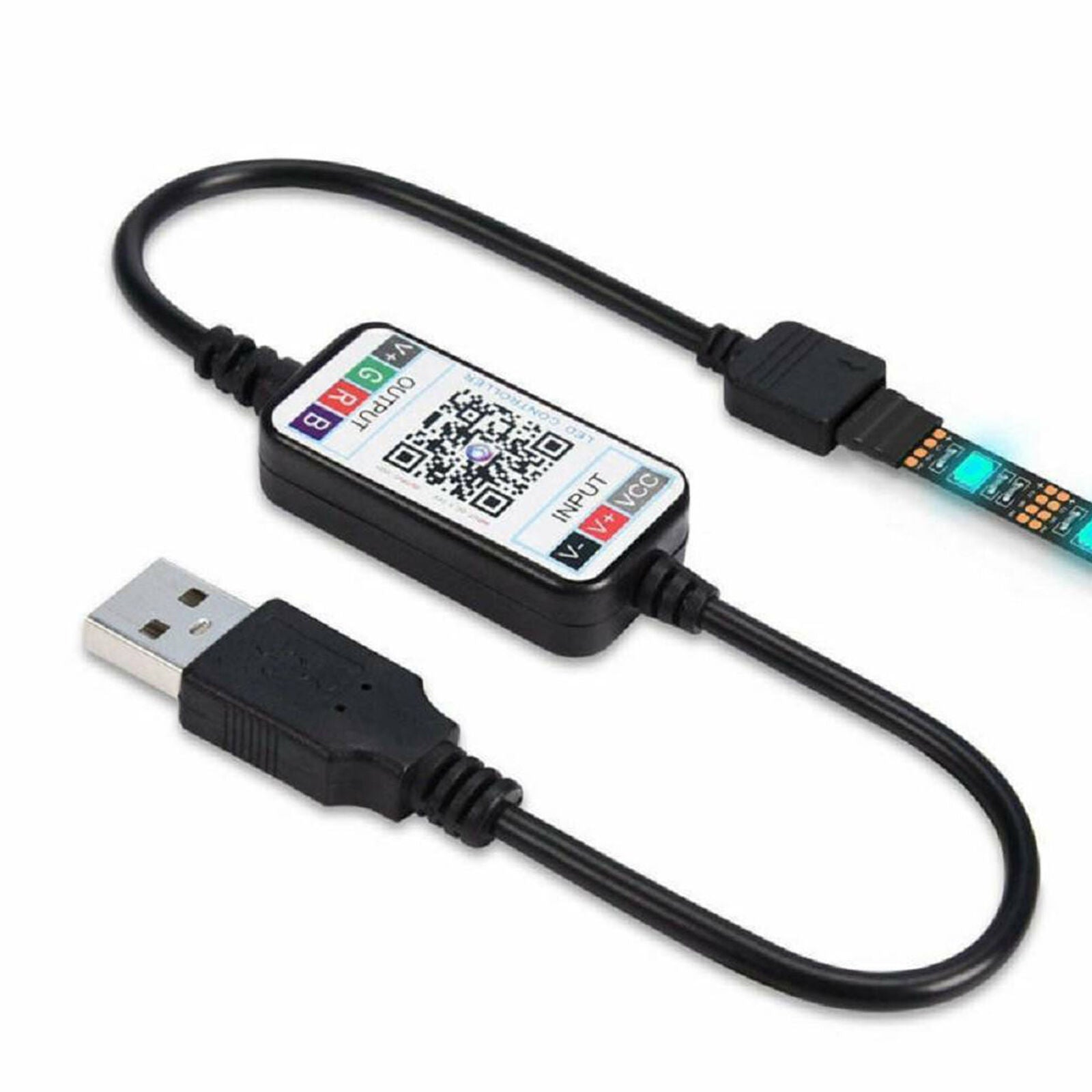 Mini USB Bluetooth RGB LED Controller Remote 5V 5050 3528 LED Strip Li T8Z9