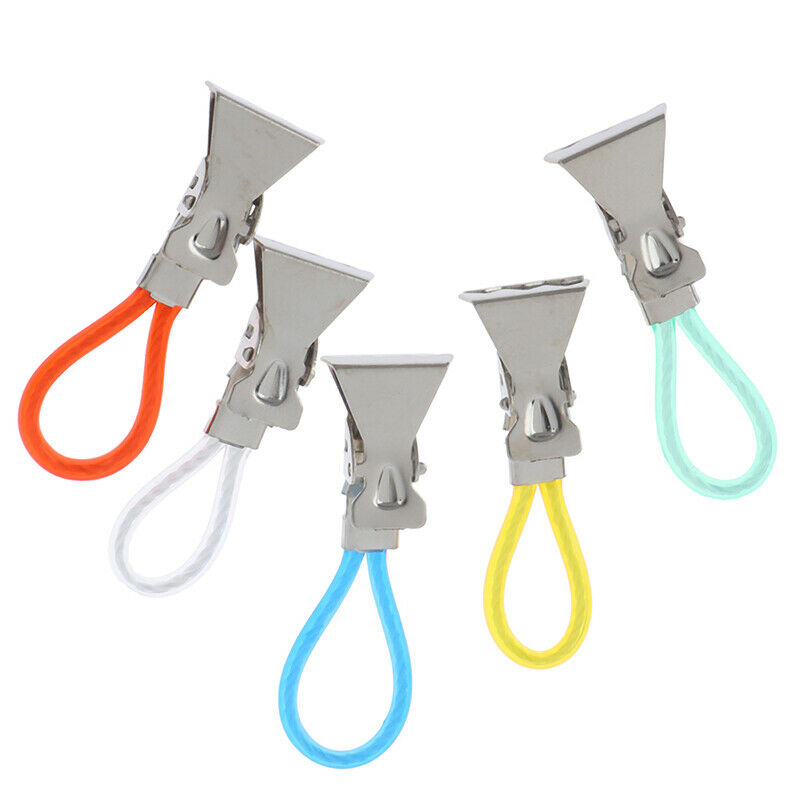 Durable Tea Towel Hanging Clips Clip On Hook Loops Hand Towel Hangers 5 liP N Pb