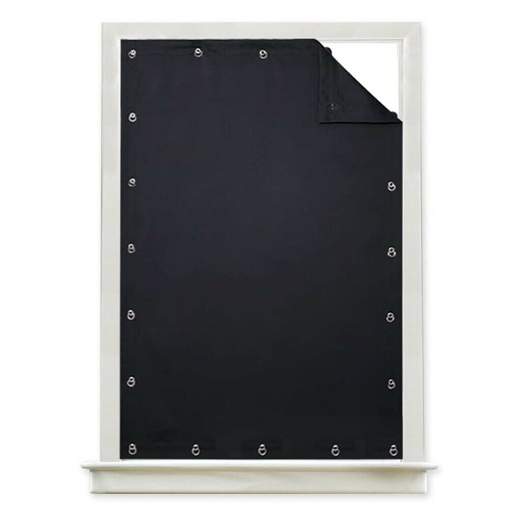Room Darkening Anti UV Paper Shade Blind Curtain 77.95x51.18inch. - Black