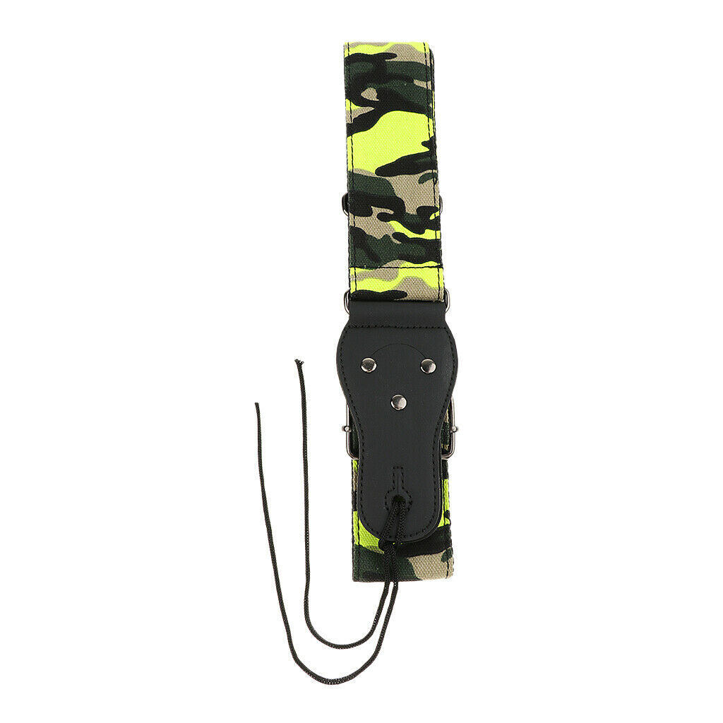 Guitar Strap Belt Acoustic Electric Guitar Bass Nylon Adjustable Strap Green