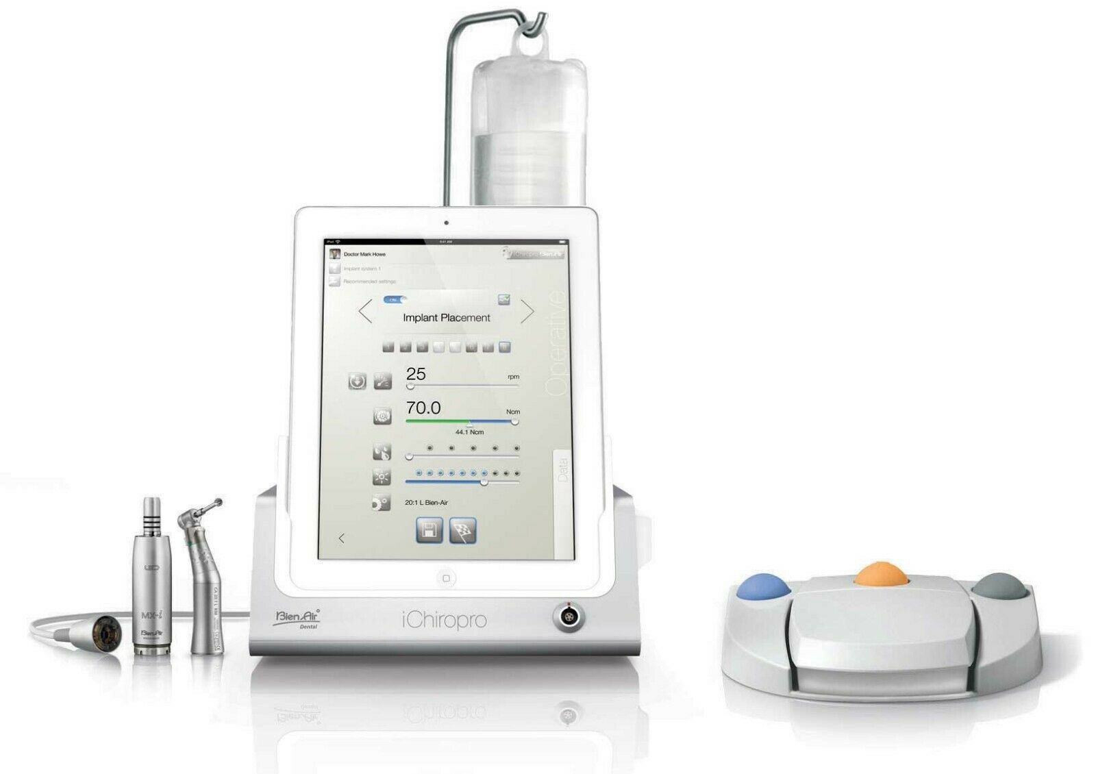 Bien-Air iChiropro L Set+ contra-angle 20: 1 LIGHT LED IMPLANTOLOGY SURGERY