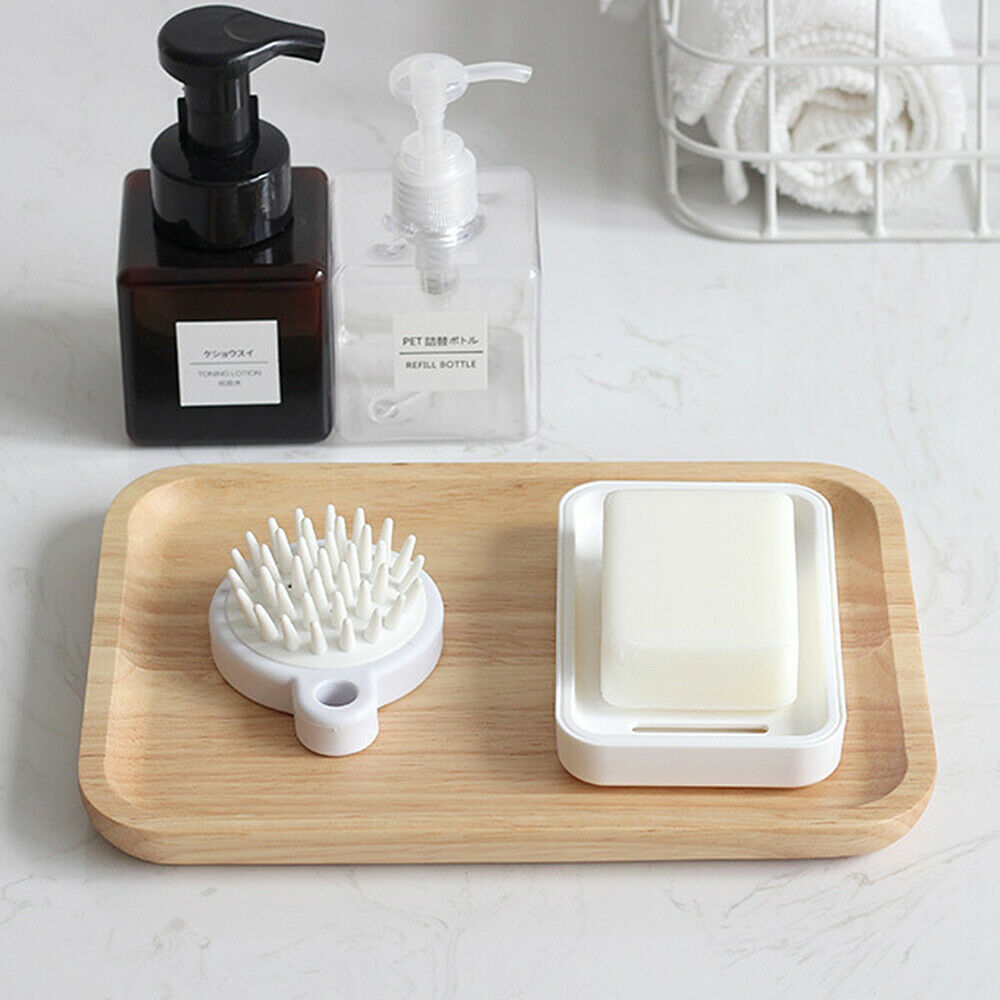 Double Layers Soap Dish Box Portable Holder Draining Bathroom Shower Home Acc