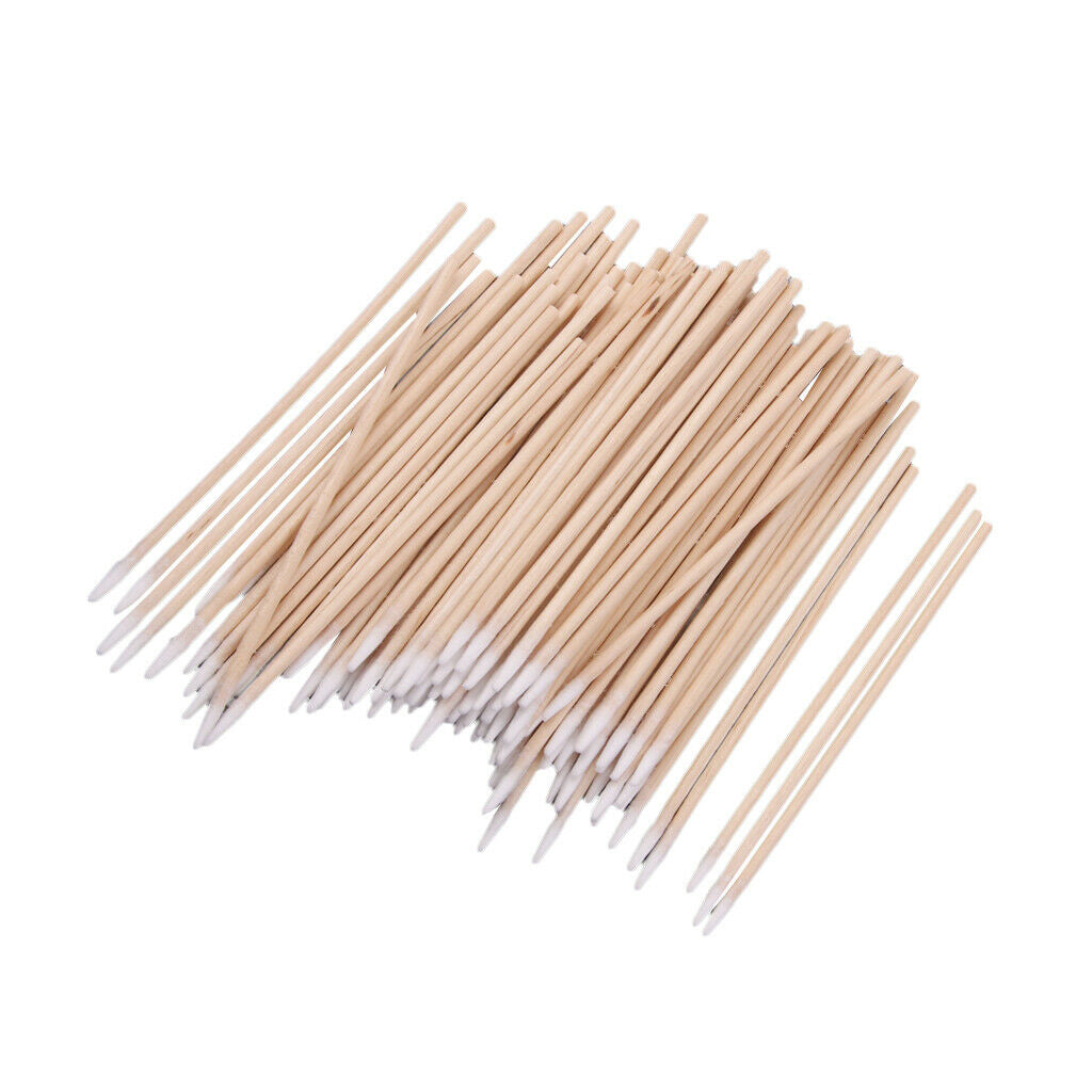 200x Cotton Swab Sticks Wooden Ear Buds