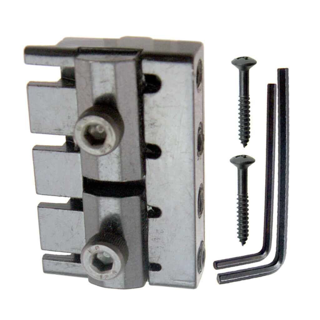 Electric Bass Guitar Locking Nut with Mounting Screws Hex Key Musical Parts