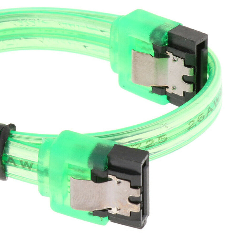 SATA 3.0 III SATA 3 HDD Data Cable Cord 10 Inch for HDD SSD Green