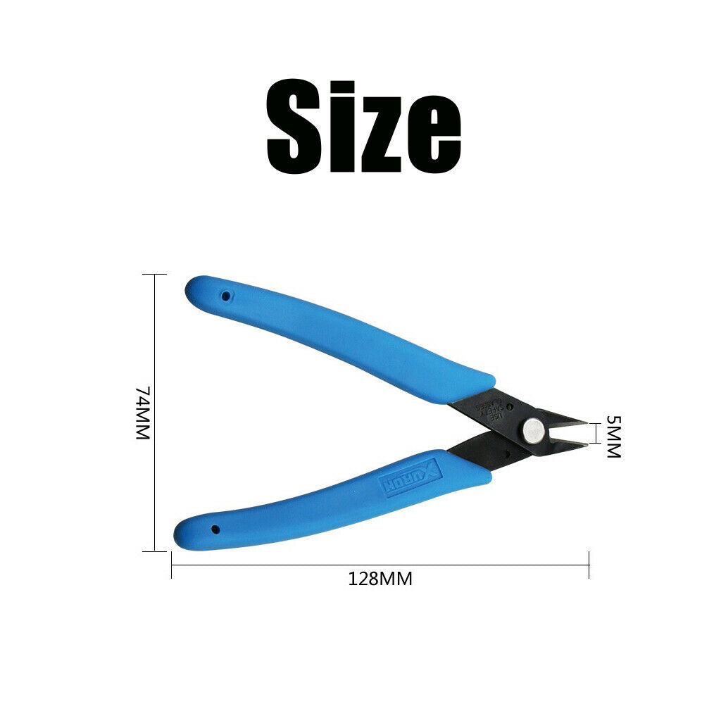 5" Wire Flush Cutter Mini Diagonal Cutting Pliers For Electronics
