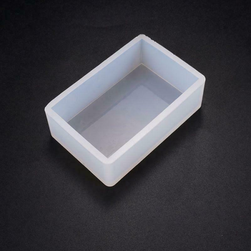DIY Crystal Epoxy Glue Mold Rectangular Box Crafts Desktop Decorations Silicone
