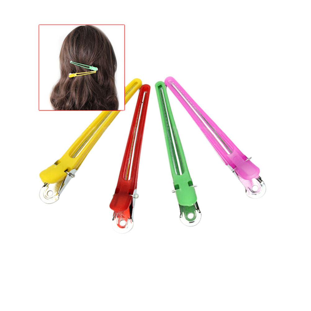 12pcs Colorful Hairdressing Salon Sectioning Clips Clamps Hair Styling Gr.l8