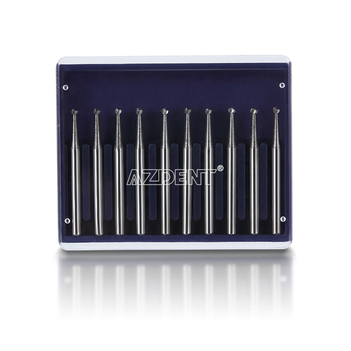 10KIts Dental Tungsten Carbide Burs Round Type for High Speed Handpiece FG 1