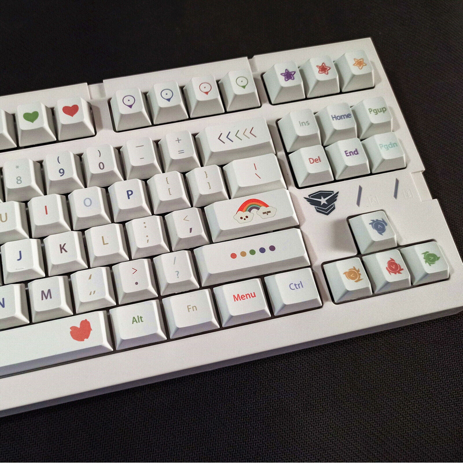 134 Keys Colorful Keycap PBT Buttons Cap for Cross Axis Mechanical Keyboard