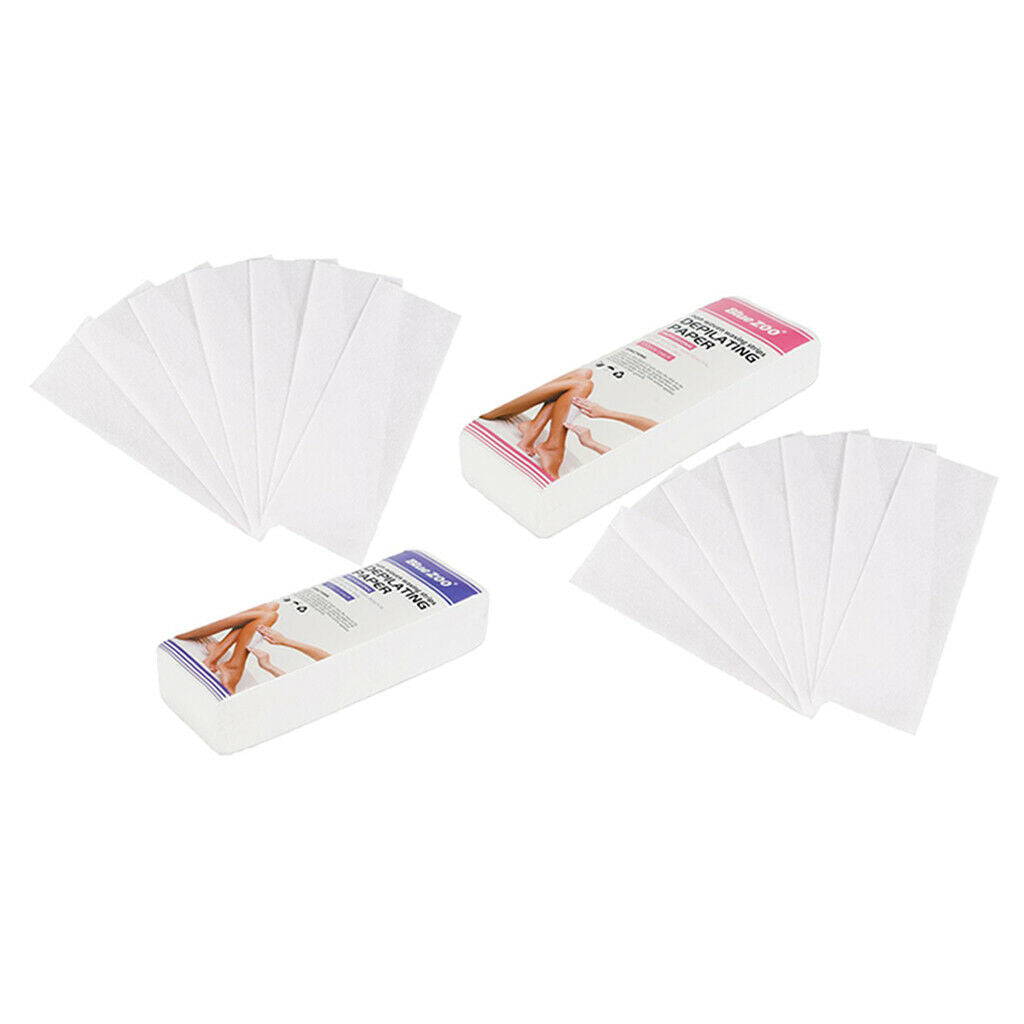 200Pcs Disposable Hair Removal Depilatory Epilator Paper Strip Arms Bikini