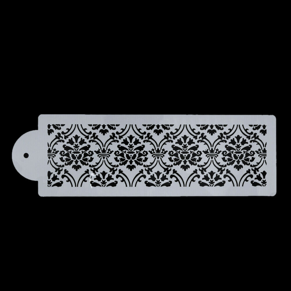 1pc Template Mold Baking Tool Lace Cake Cupcake Cookie Stencil Decor @