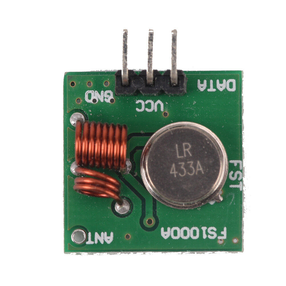2x 433Mhz Wireless RF Transmitter Module+ Receiver Alarm Regeneration Arduino WF