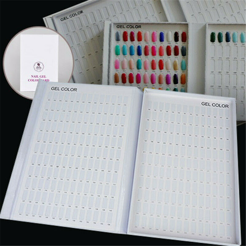 1X(308 Color Nail Art Tips Display Book Chart Display Board Nail Polish Boar4D2)