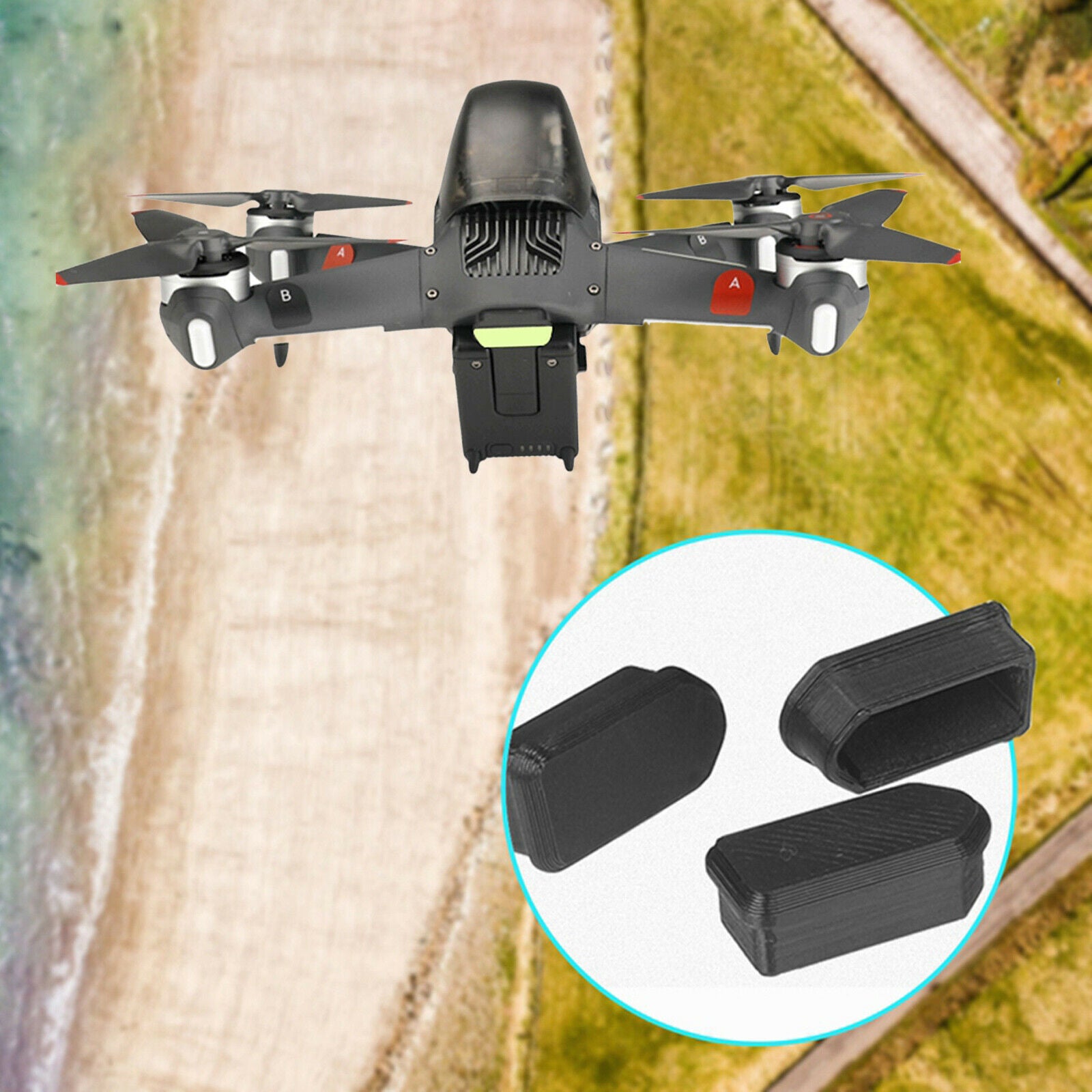 3x/Set Battery Charging Interface Protective Plug Port Covers for DJI FPV Drone