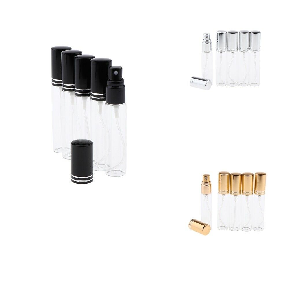 15 Pieces 10ml Empty Refillable Glass Perfume Spray Bottles Travel Vials