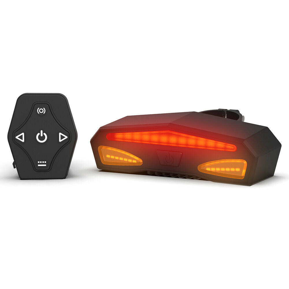 3 Lighting USB Bike Tail Light LED Bicycle Rear Brake Turn Signal Warning Light