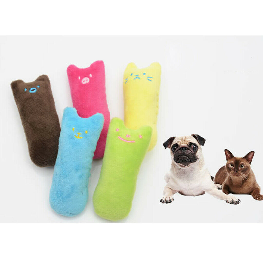 5 Pcs Cat Catnip Toys 5 Pack for Cat Playing Chewing Teeth Cleaning Pet Catnip