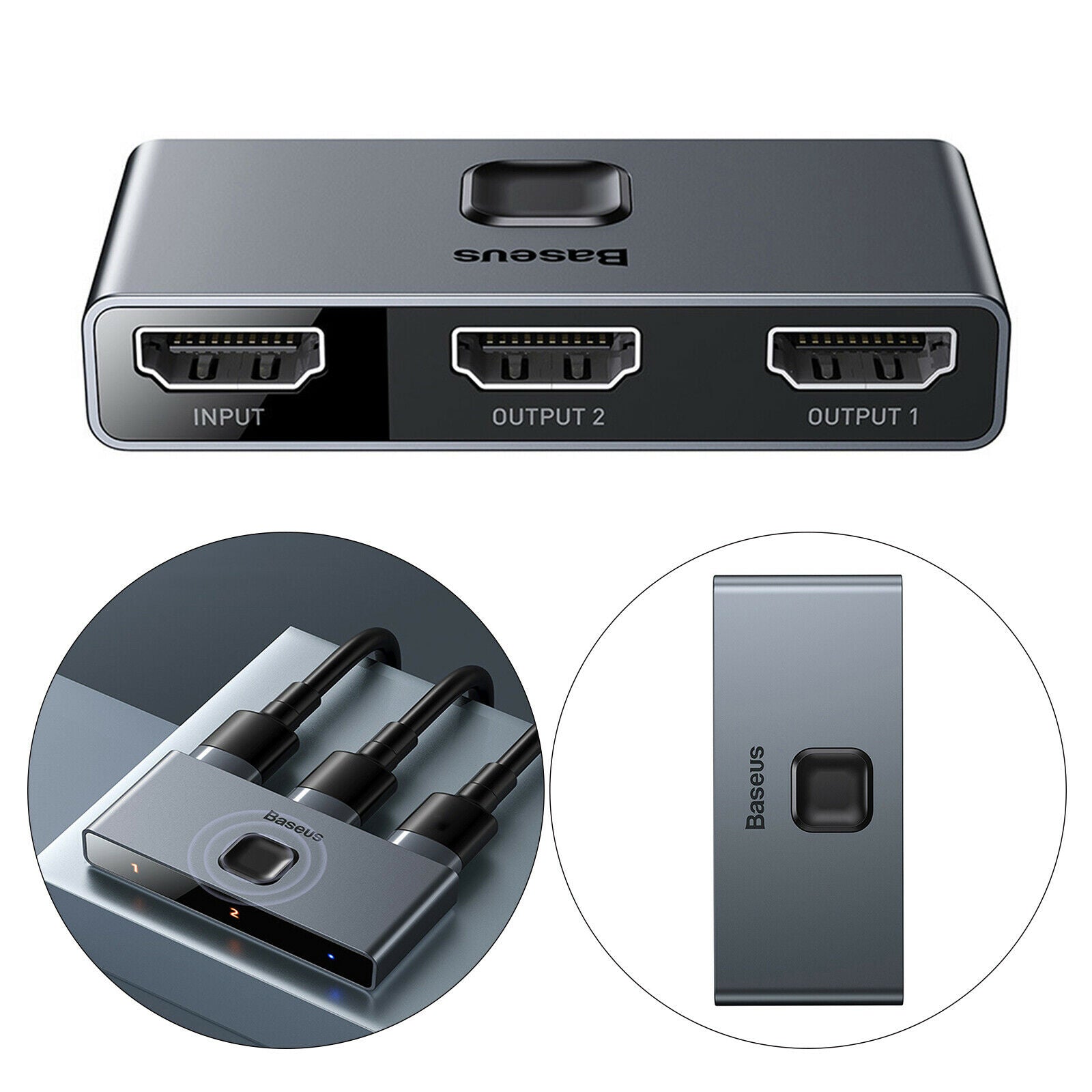 HDMI 4K Switch 1 In 2 or 2 In 1 for PS4/3 Projector Monitor Low Latency