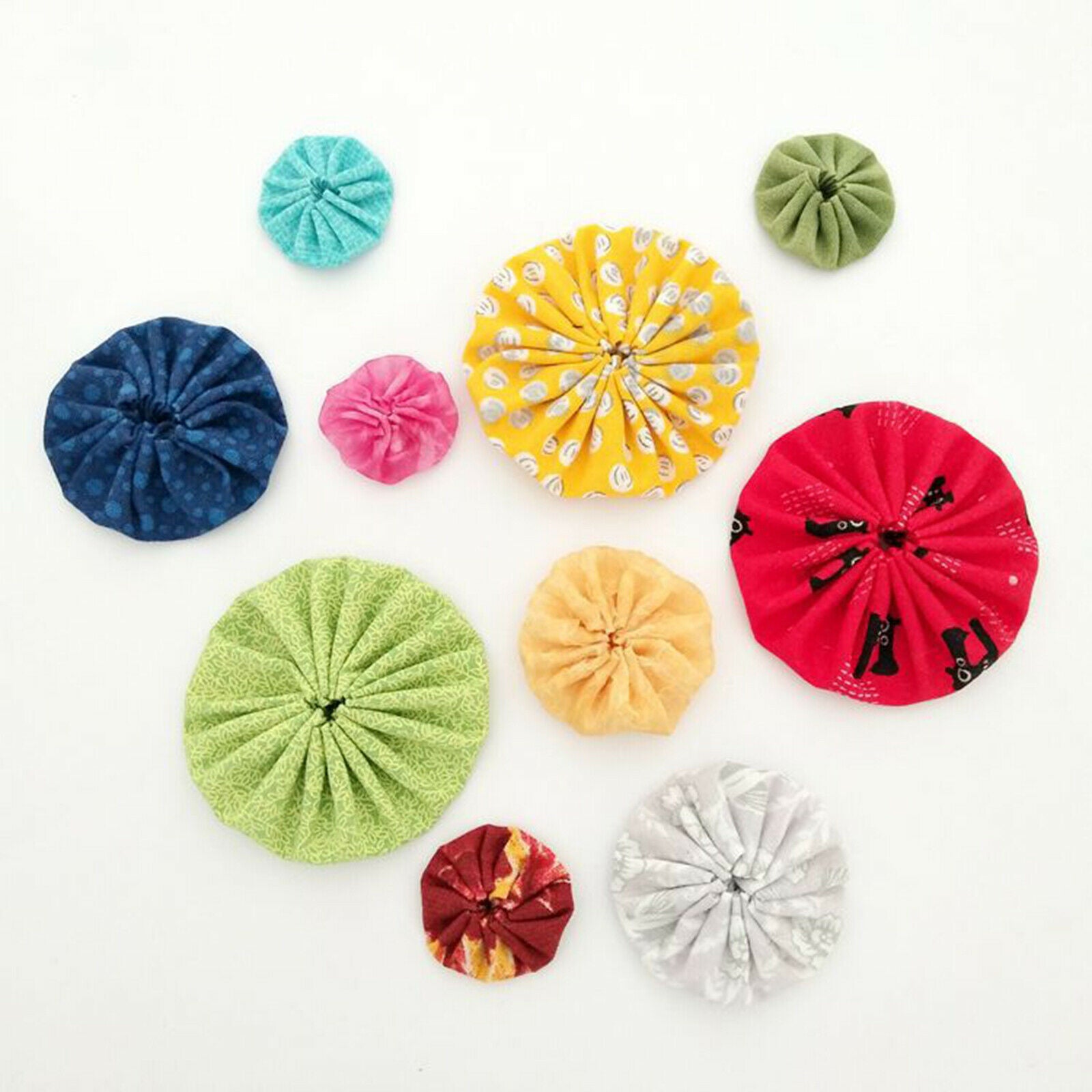 4Pcs Quick Yo-Yo Makers Round Flower Templates DIY for an Easy Yo-Yo Quilt