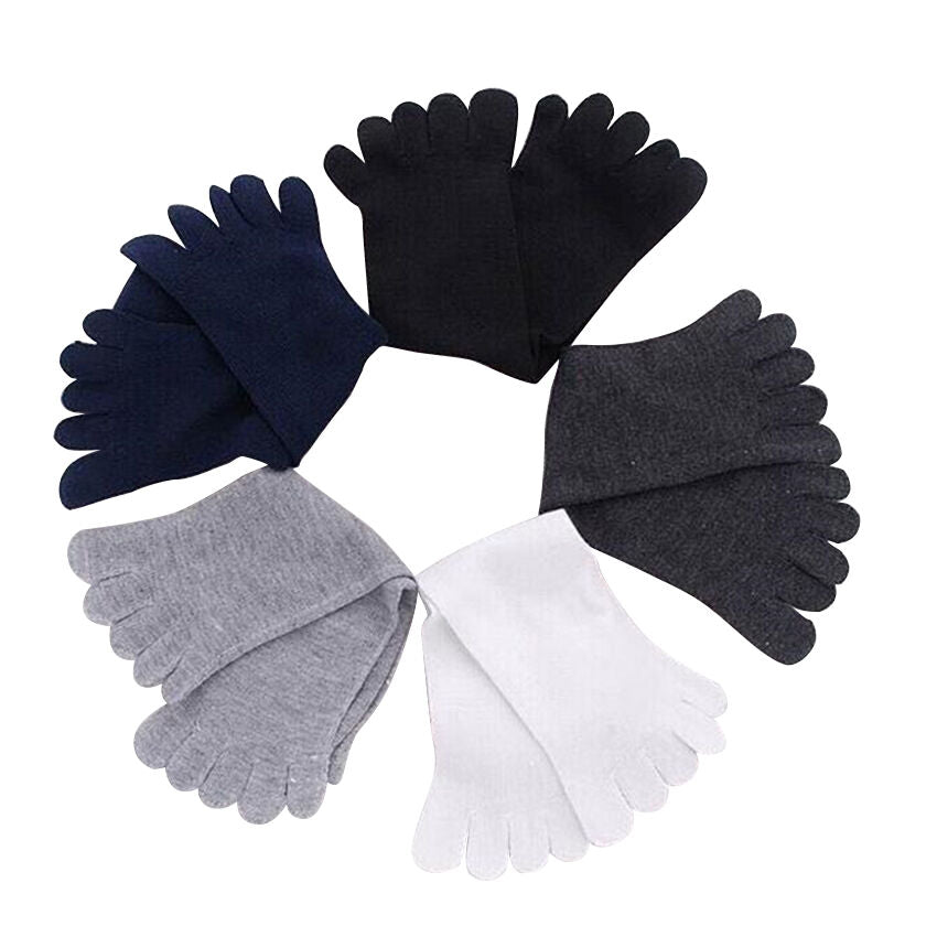 5 Pair New Wholesale Five Finger Socks Mens Womens Socks Cotton Sports Toe Sock