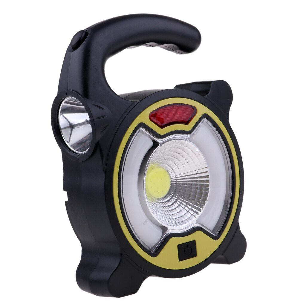 Solar Tent Lantern Portable LED COB Sun Powered Lamp Outdoor Camping Yellow