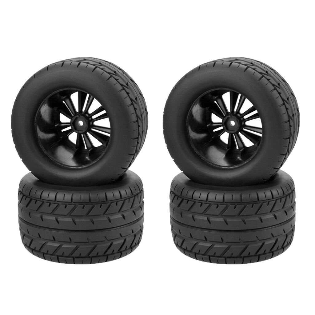 New RC Car 12mm Hex 4Pcs / Set Tires & Wheel for HSP HPI RC 1/10