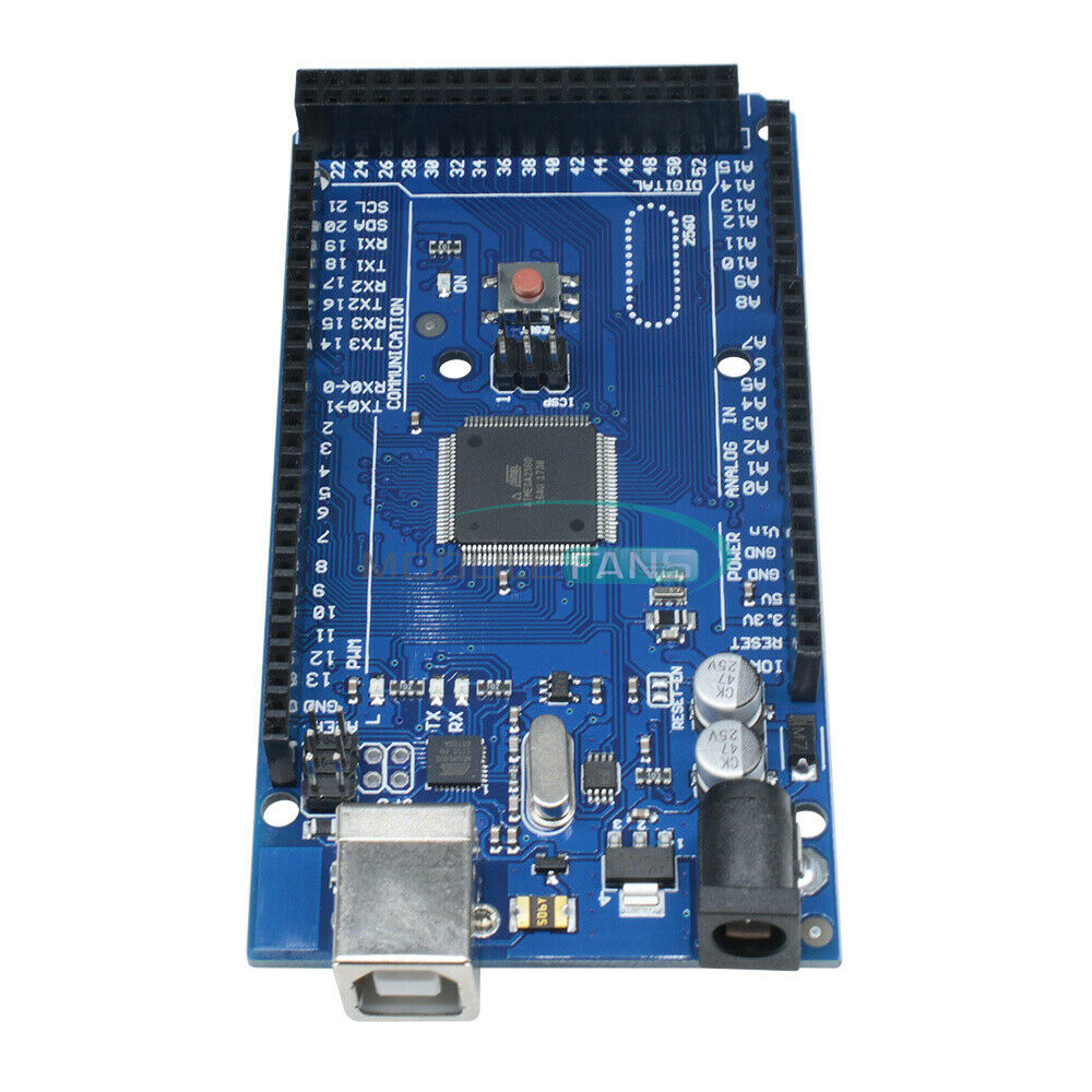 2PCS ATMEGA2560-16AU ATMEGA16U2 Board Module + USB Cable For MEGA 2560 R3
