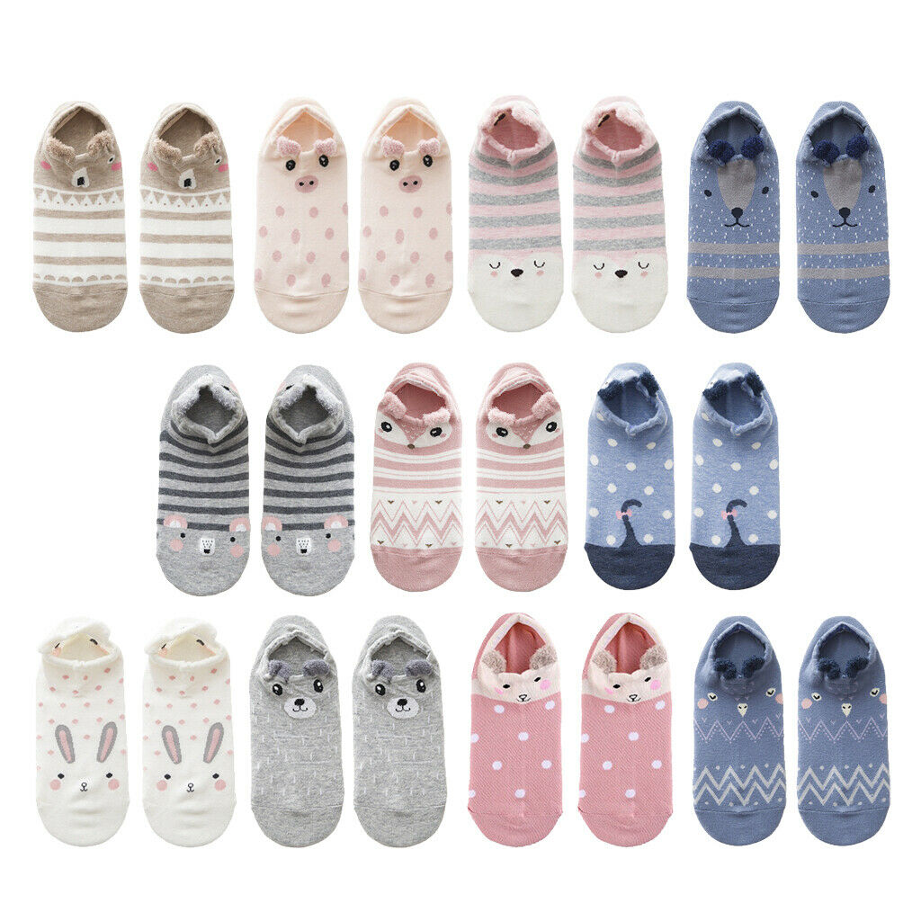 1Pair Girls Cotton Nonslip Boat Socks Summer Spring Low Ankle A,Boat Socks