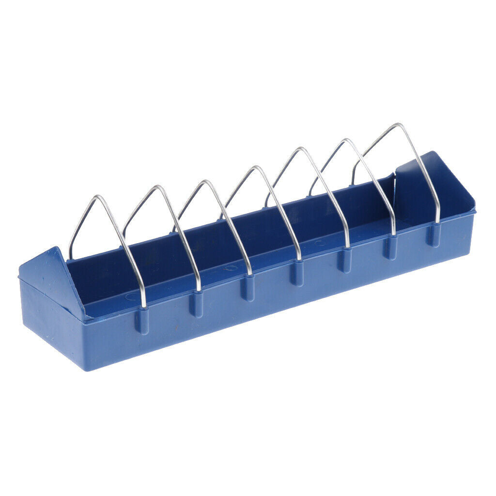 Chicken Poultry Feeder Trough Chicken Rearing Tool for Blue Chicken Pigeon