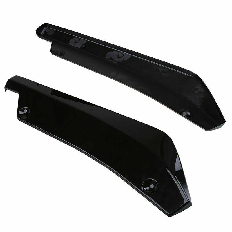 Car Glossy Black Auto Rear Bumper Lip Diffuser Splitter Canard Protector Top