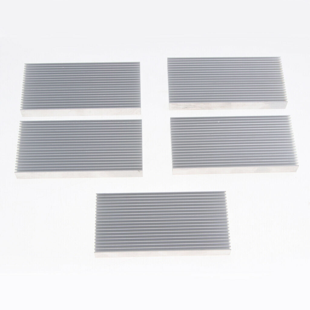 5Pcs Aluminum Heatsink Cooling Fin 48*11*100mm for CPU Power Amplifier LED