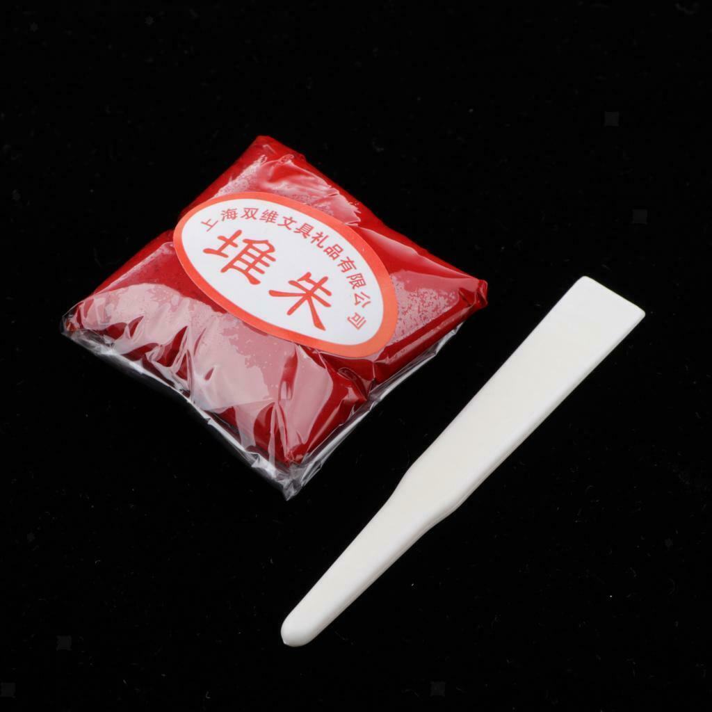 Calligraphy Painting Ink Paste Round Red Chinese Pad Yinni New 30G