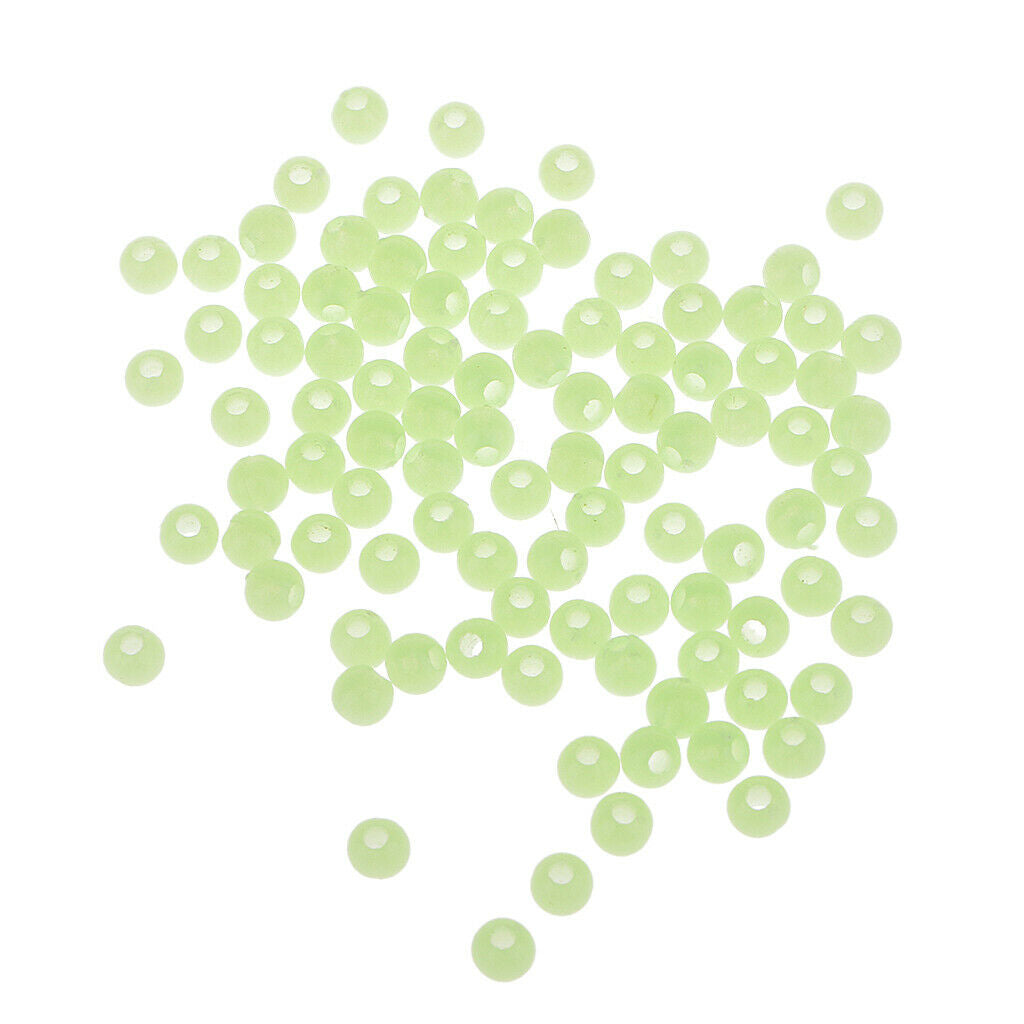 Pack of 200pcs Round Luminous Soft Beads Sea Fishing Lures Floating Tackle