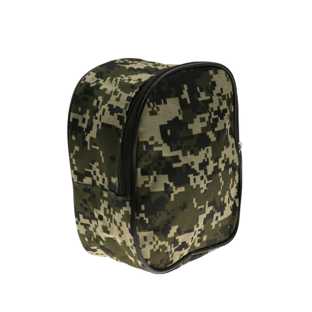 Camouflage Fishing Reel Case Protective Cover Storage Bag