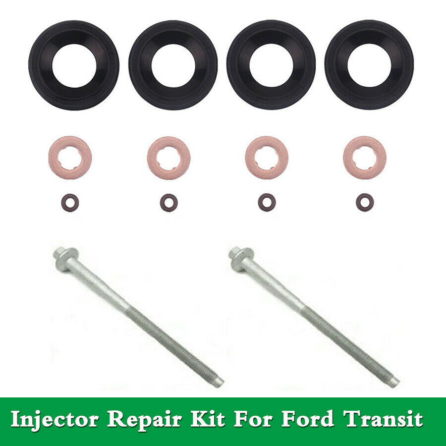 Car Injector Repair Kit Bolt Seal Washer O-Ring For Ford Transit MK7 2006-2014