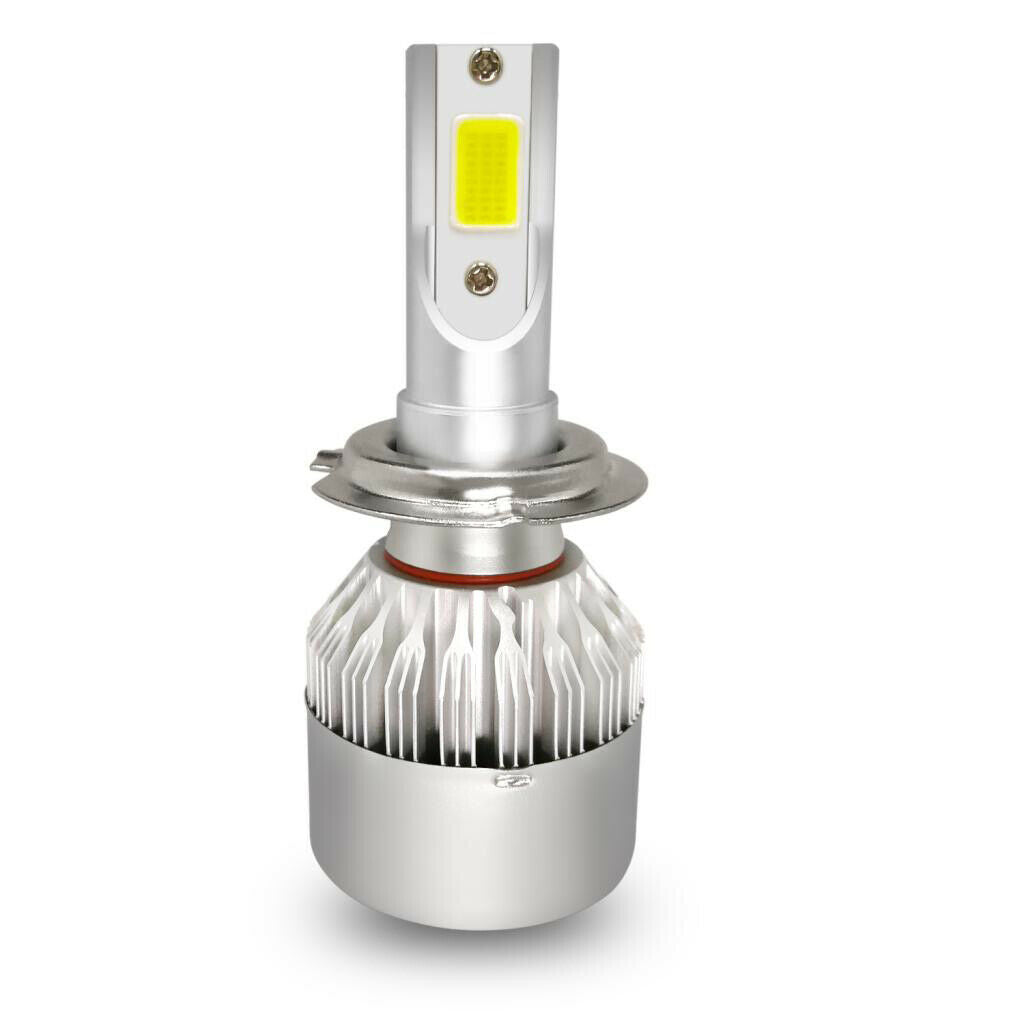 Auto Car COB LED Fog Headlight Bulb Conversion Kit Hi/Lo Beam Lamps H7 6000K