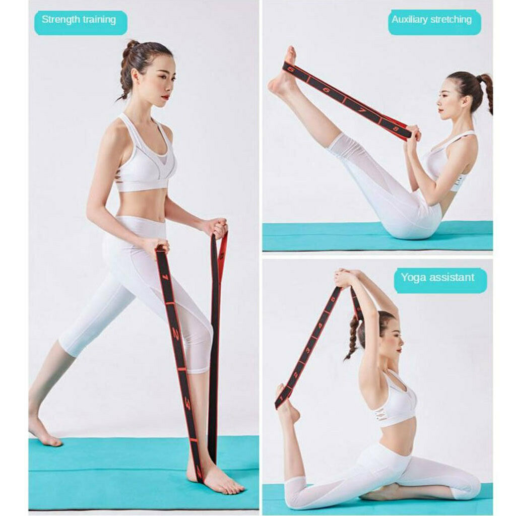 Yoga Stretch Sport Strap Flexible Loops Pilates Belt Exercise Stretching Tool